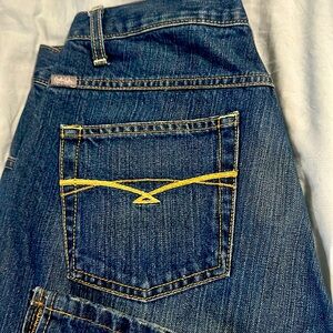 Like new!!!! Cruel girl slim dark cowboy cut jeans!